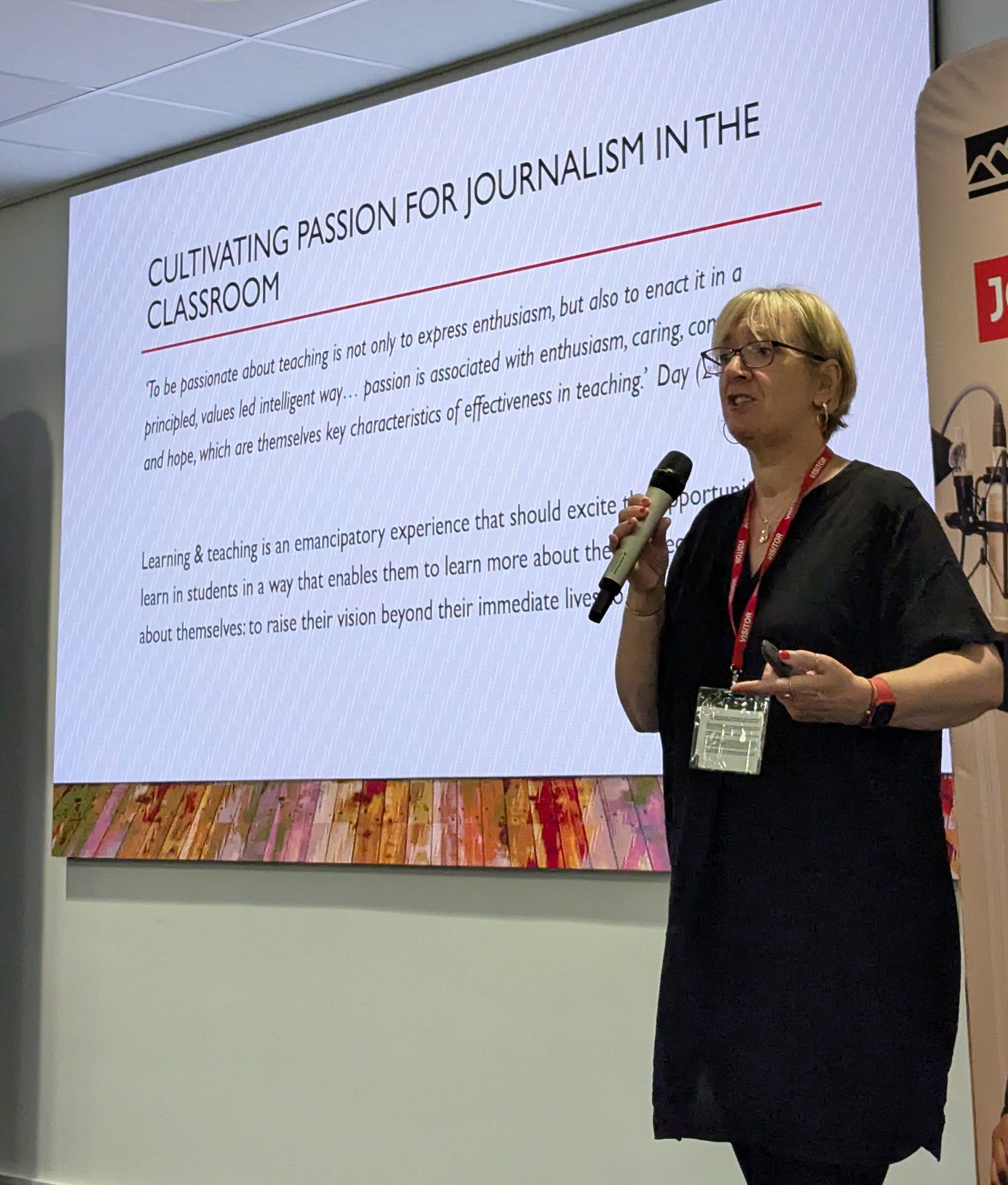TheAJEUK's tweet card. Following on from Tony Harcup’s keynote, newly elected AJE chair Margaret Hughes from the University of the West of Scotland spoke of how to inspire enthusiasm for students to enable them to …