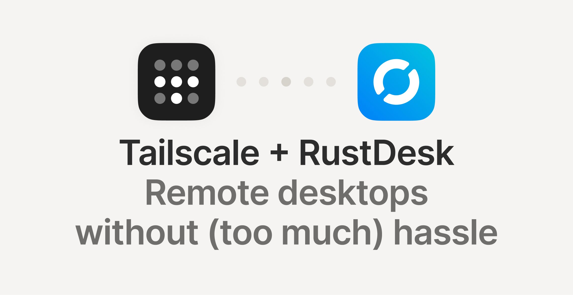 Tailscale's tweet card. A great, free remote access tool, made secure and easy with Tailscale.
