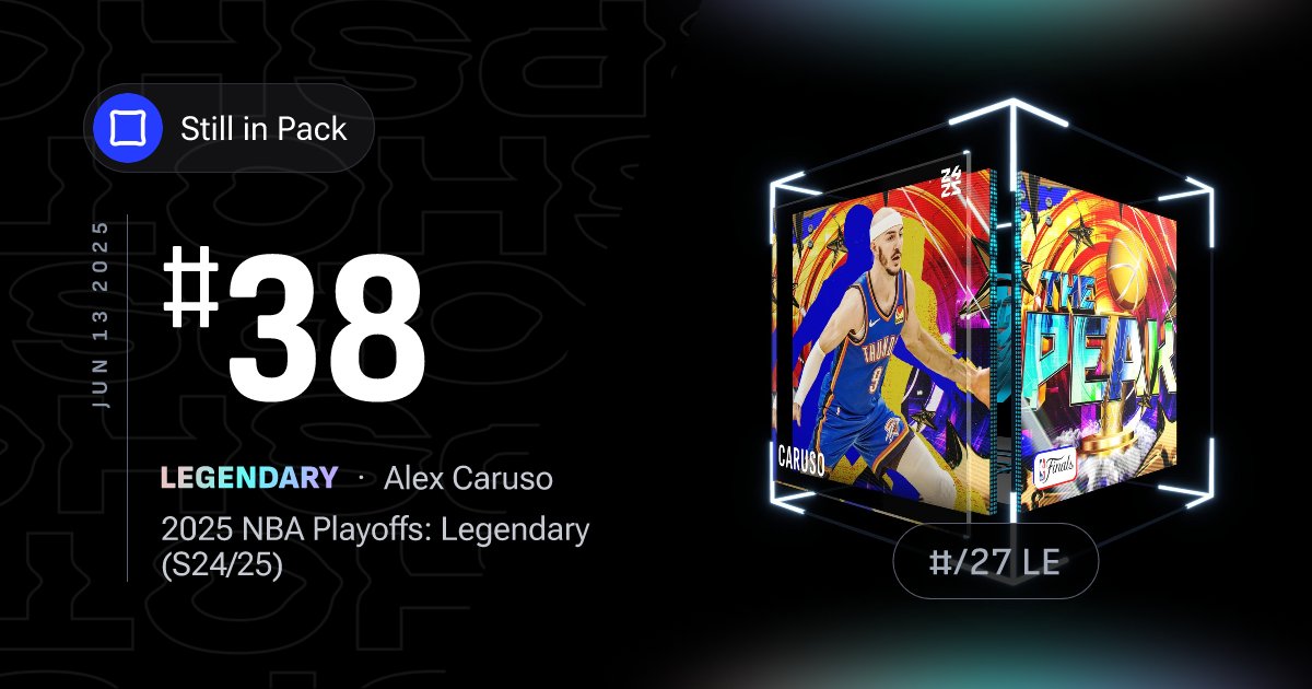 LiveTokenBot's tweet card. Jun 13 2025 — Sometimes, being the elder statesman on the NBA’s youngest title-winner in five decades requires teaching youthful teammates how to pop championship champagne. At others, as Alex Caruso...