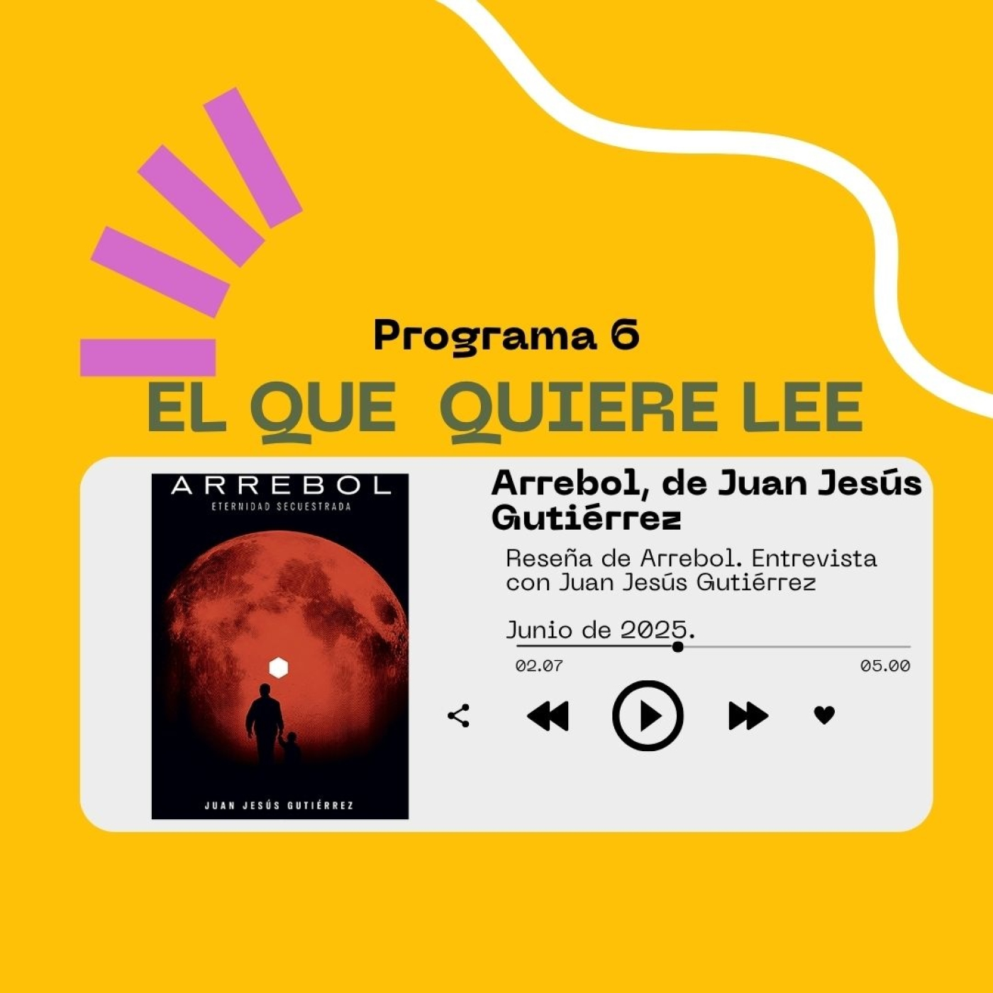 EsteBentancour's tweet card. Reseña de Arrebol, la cual podéis encontrar en mi blog: https://elquequierelee.blogspot.com/2025/04/arrebol-de-juan-jesus-gutierrez.html Entrevista a su autor: Juan Jesús Gutiérrez, que podéis seguir...