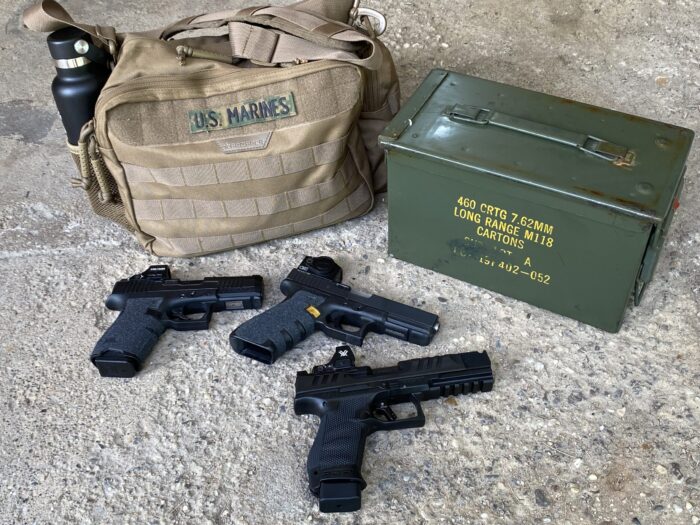 AmmoLand's tweet card. Build a better CCW range bag. Here’s what should be in a pistol range bag—gear that matters, nothing extra. Tested, minimalist, and effective.