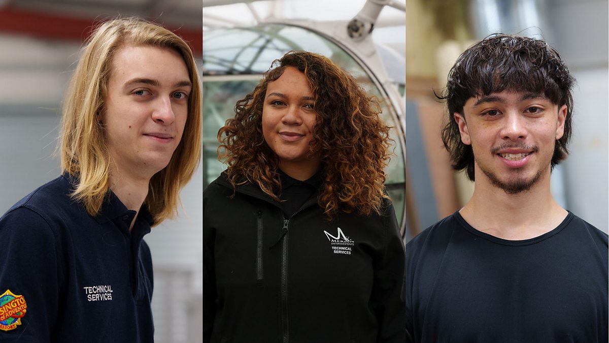 StGabrielsPD's tweet card. A peek behind the scenes with three engineering apprentices working at popular UK attractions.