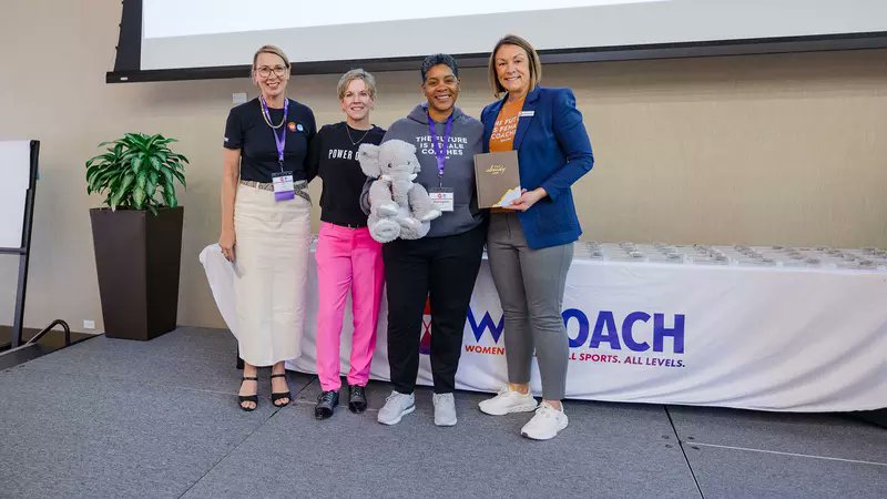 HamCollSports's tweet card. DENVER -- Hamilton College Head Women's Basketball Coach Mahogany Green was selected by her fellow classmates to receive the 2025 WeCOACH NCAA Women Coaches Academy Class #54 Impact Award on Wednes...