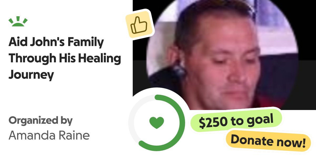 ThePageLadies's tweet card. Support a Family After a Life-Altering Accident On what should’ve b… Amanda Raine needs your support for Aid John's Family Through His Healing Journey