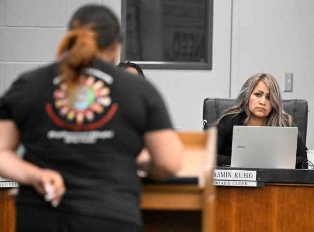 LBY3's tweet card. District checks to board member Jasmin Rubio began to be returned about a year after her reelection.