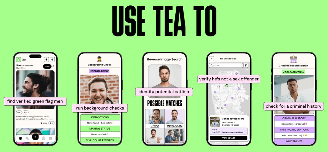 wccftech's tweet card. Well, Tea App, the platform famously known as a women's dating platform, has seen a massive data leak, through a pretty hilarious way.