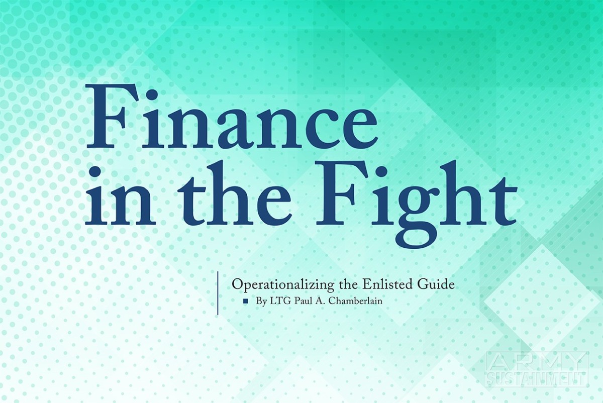TRADOC's tweet card. You know the John Wayne movie The Fighting Seabees. No one has made a financial management movie yet, but if they did it might be called The Fighting Fi...