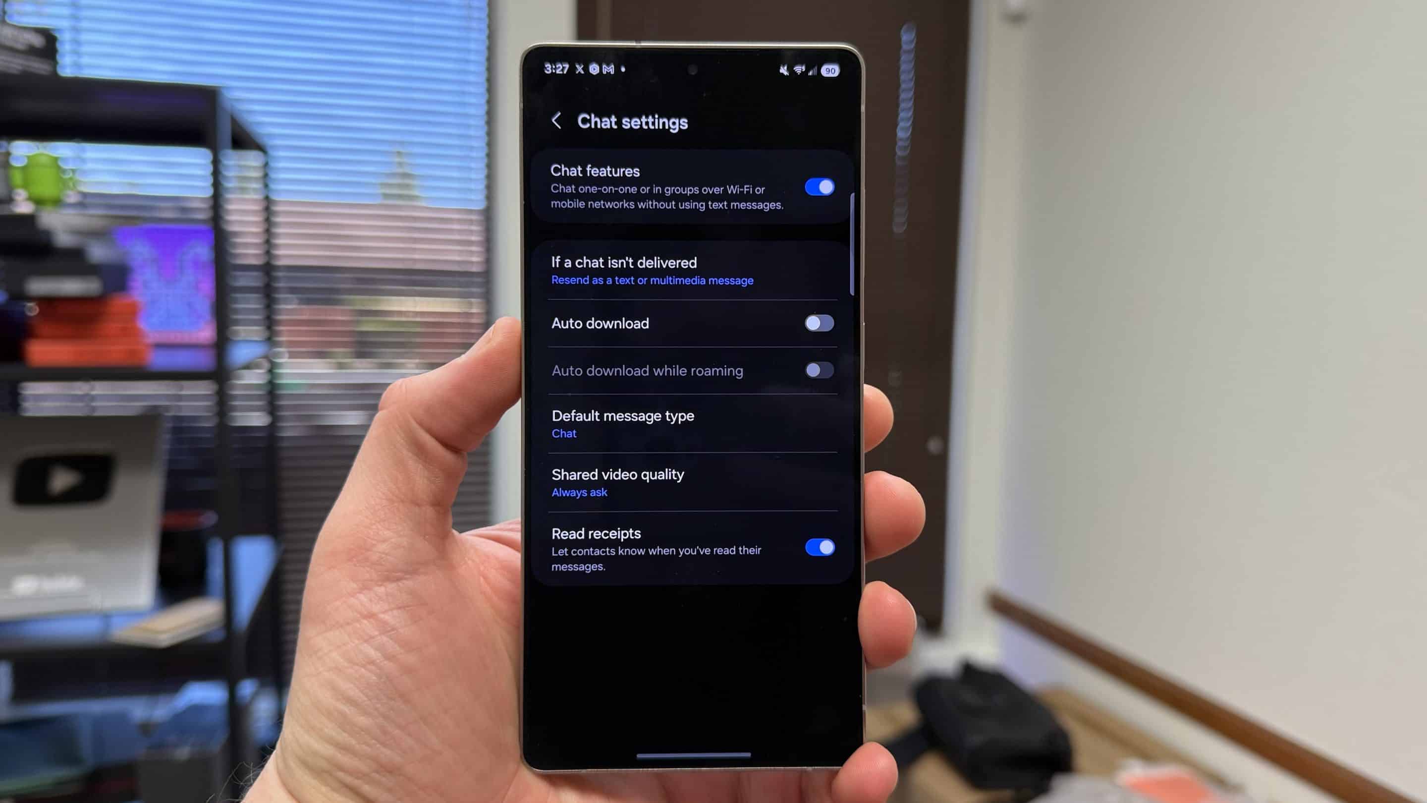 sammygurus's tweet card. This means voice notes, sound clips, and other audio content sent over RCS will now sound clearer and more natural on both ends.