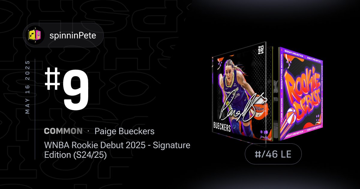 LiveTokenBot's tweet card. May 16 2025 — After leaving soon-to-be teammates “falling to their knees” at the mere thought of her Dallas Wings arrival, Paige Bueckers dedicated May 16, 2025’s highly-anticipated WNBA debut to...