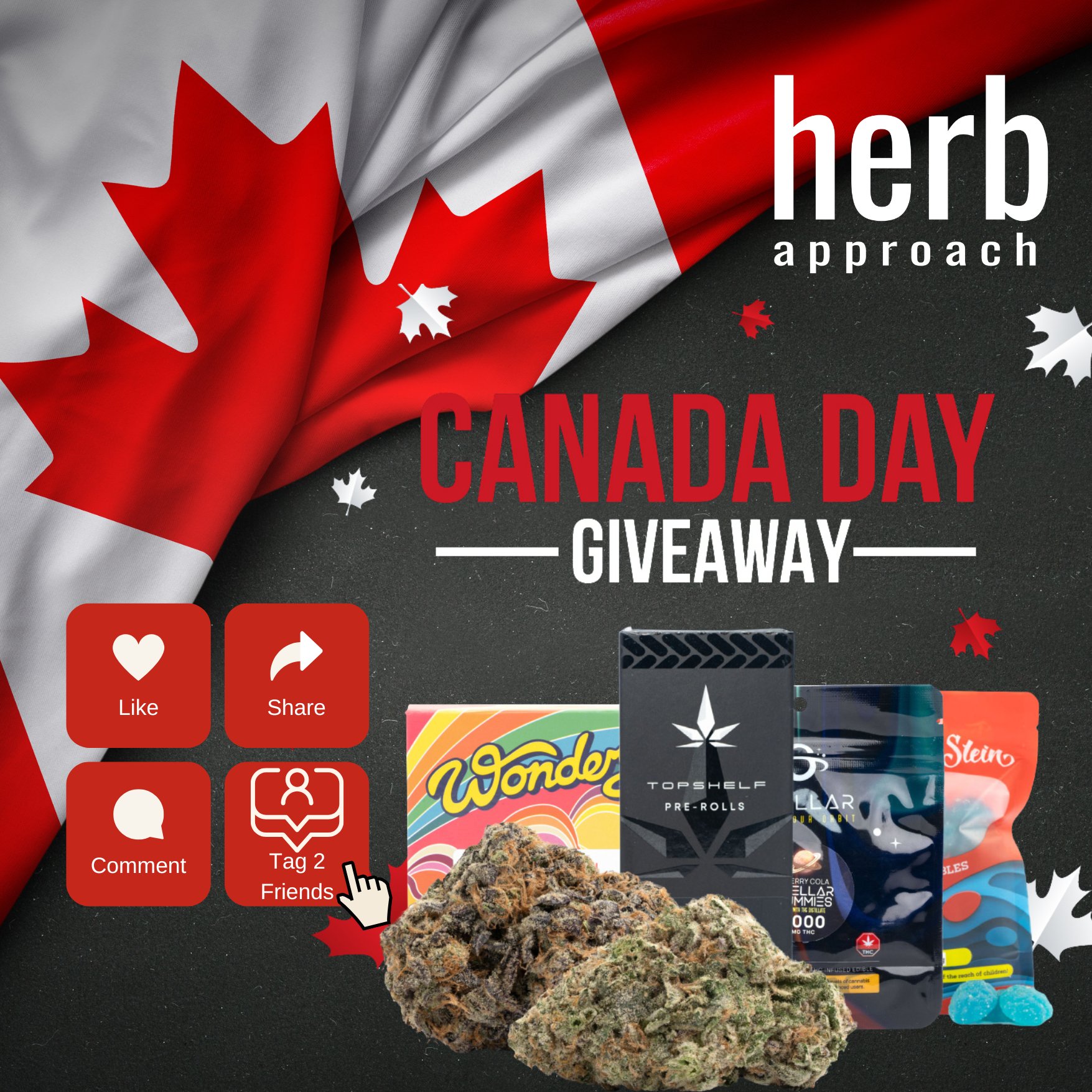 janjanborrego's tweet card. Canada Day Giveaway by Herb Approach. Hosted by KingSumo Giveaways