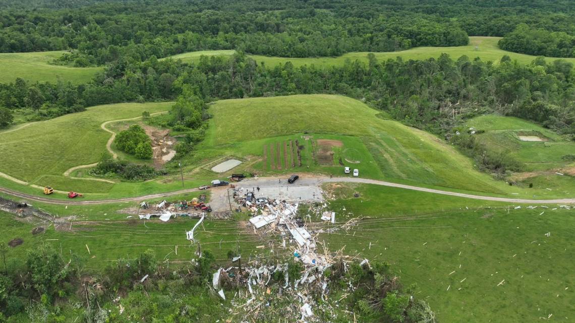 EditorRAG's tweet card. At least three homes were damaged in Washington County from a tornado with winds up to 115 mph. It was a surprise storm system that suddenly appeared, Gov. Andy Beshear said.
