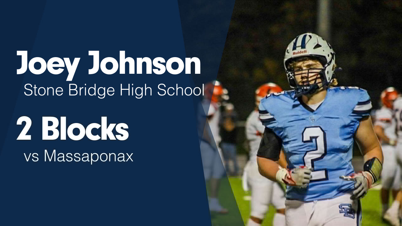 joeyjohnson238's tweet card. 2 Blocks vs Massaponax