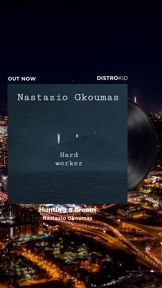 nastaziogkouma's tweet card. DistroKid