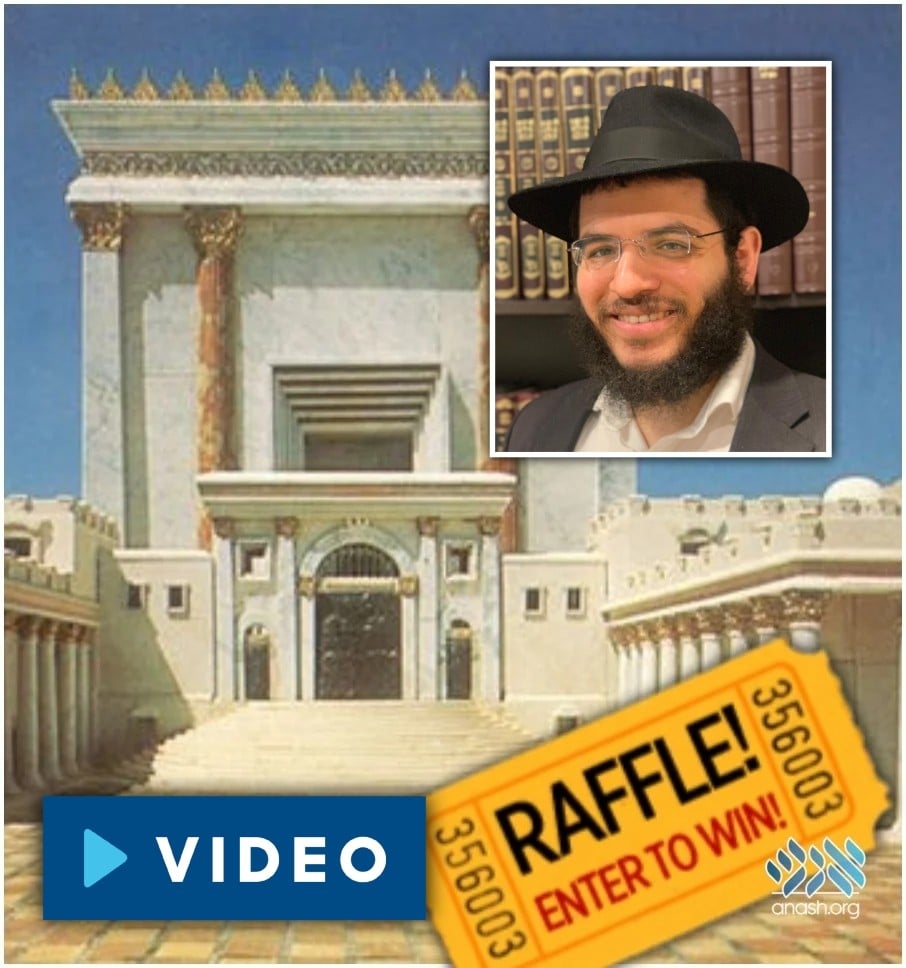 AnashOrgNews's tweet card. Watch today's daily video about the Beis Hamikdash by Rabbi Chananya Hoffinger and take a quiz to enter a raffle on two gift cards at Judaica World of Crown Heights.