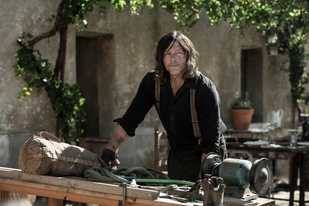 wwwbigbaldhead's tweet card. Norman Reedus, who plays Dixon, and Melissa McBride, who plays Carol Peletier, return.