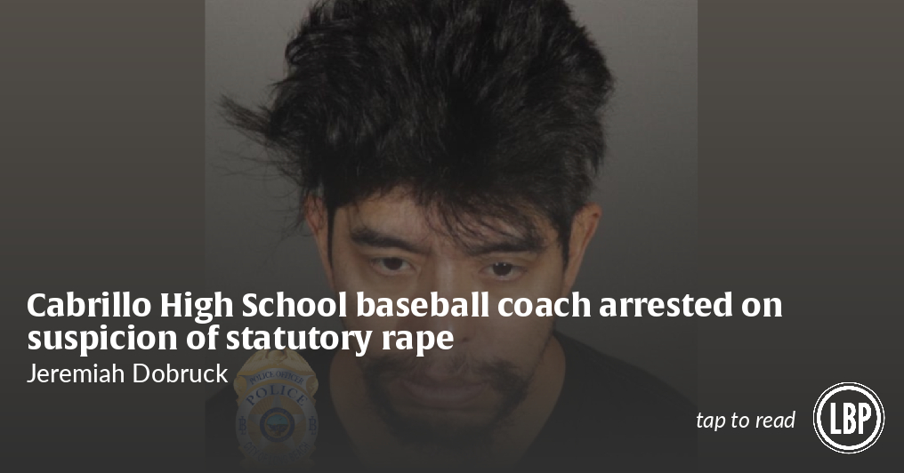 LongBeachPost's tweet card. He’s accused of sexually assaulting a teenage girl off campus, according to police.