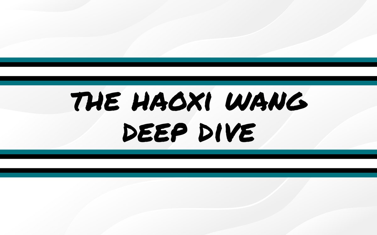 MyFryHole's tweet card. The San Jose Sharks surprised many by going with left-handed defenseman Haoxi (Simon) Wang with their 1st selection of the second round in this year's draft. The Sharks need more right-handed...