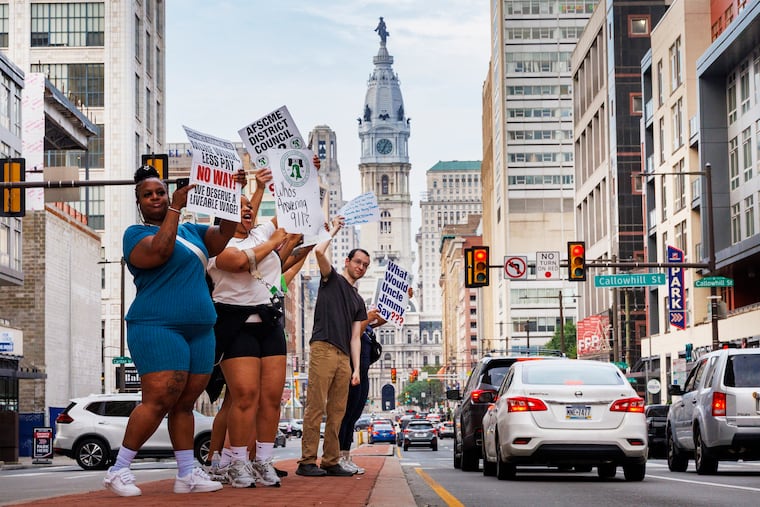 ProfTWolf's tweet card. Some unions had to balance supporting the striking AFSCME DC 33 workers with maintaining their relationships with Mayor Cherelle Parker.