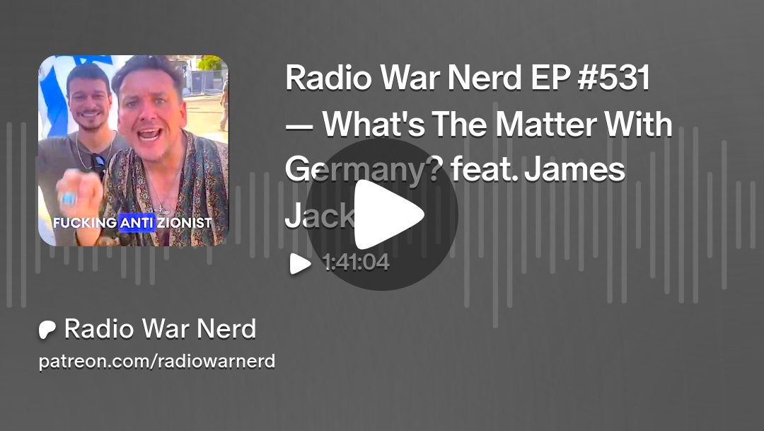 RadioWarNerd's tweet card. Get more from Radio War Nerd on Patreon
