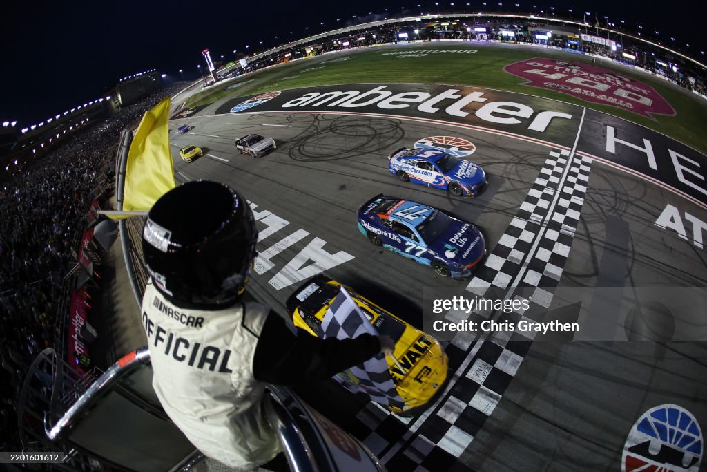 ShortPitPod's tweet card. NASCAR returns to the Peach State to Atlanta Motor-. Wait. Sorry folks. EchoPark Speedway for the second of two races at NASCAR’s latest and greatest superspeedway-style race track with the …