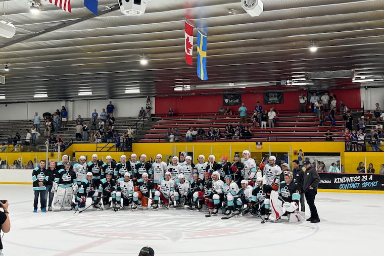 oandbpuck's tweet card. Buddies Jamie Drysdale and Trevor Zegras participated in the Shoulder Check Showcase, which is aimed at promoting mental health awareness.
