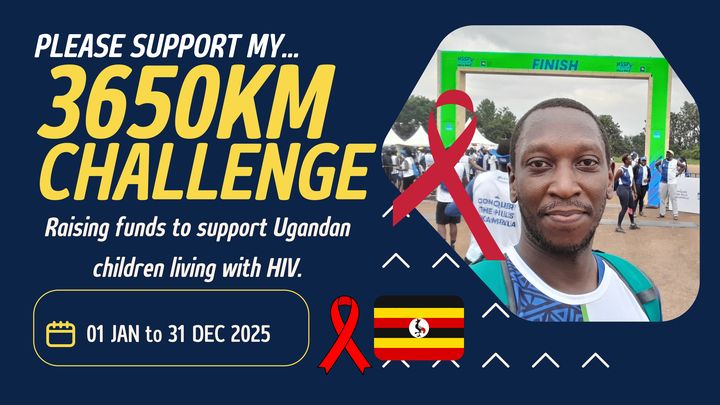 AkandindaErnest's tweet card. Hi, I am Ernest and I am running 3650 kilometers in 365 days!… Mary Tukahirwa needs your support for 3650KM for HOPE — Running to Support Kids Living with HIV
