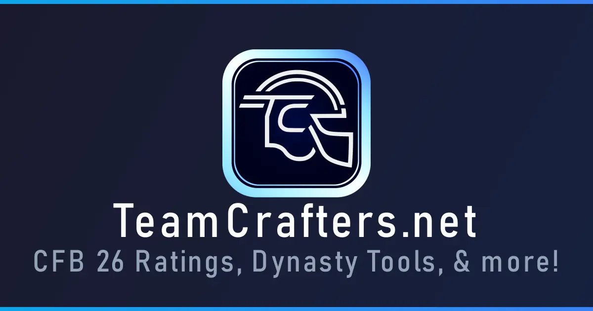 TrosclairTweets's tweet card. Search the CFB 26 Ratings Database and compare players! Every rating from every player in CFB 26!