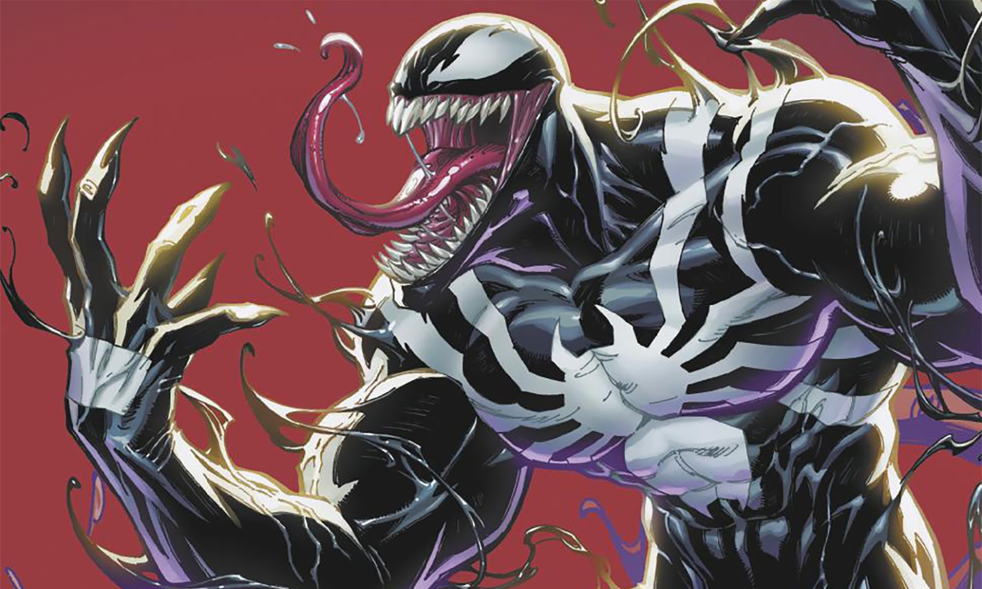 BuzzComics's tweet card. Venom took over the Spider-Man costume in Amazing Spider-Man #252 - now the shoe's on the other foot in Venom #252