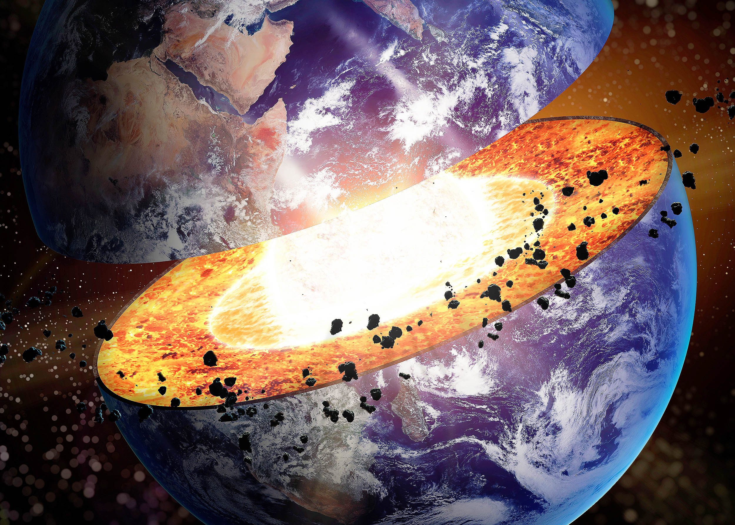 IncasProd's tweet card. Aided by a mineral called ringwoodite, researchers found evidence of a vast ocean trapped inside Earth, deep beneath the United States.
