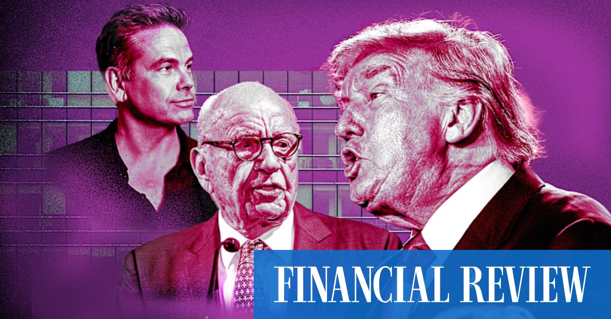 MichaelPascoe01's tweet card. As Rupert Murdoch and Donald Trump go to war over the Epstein saga, the media tycoon’s son has remained out of the picture.