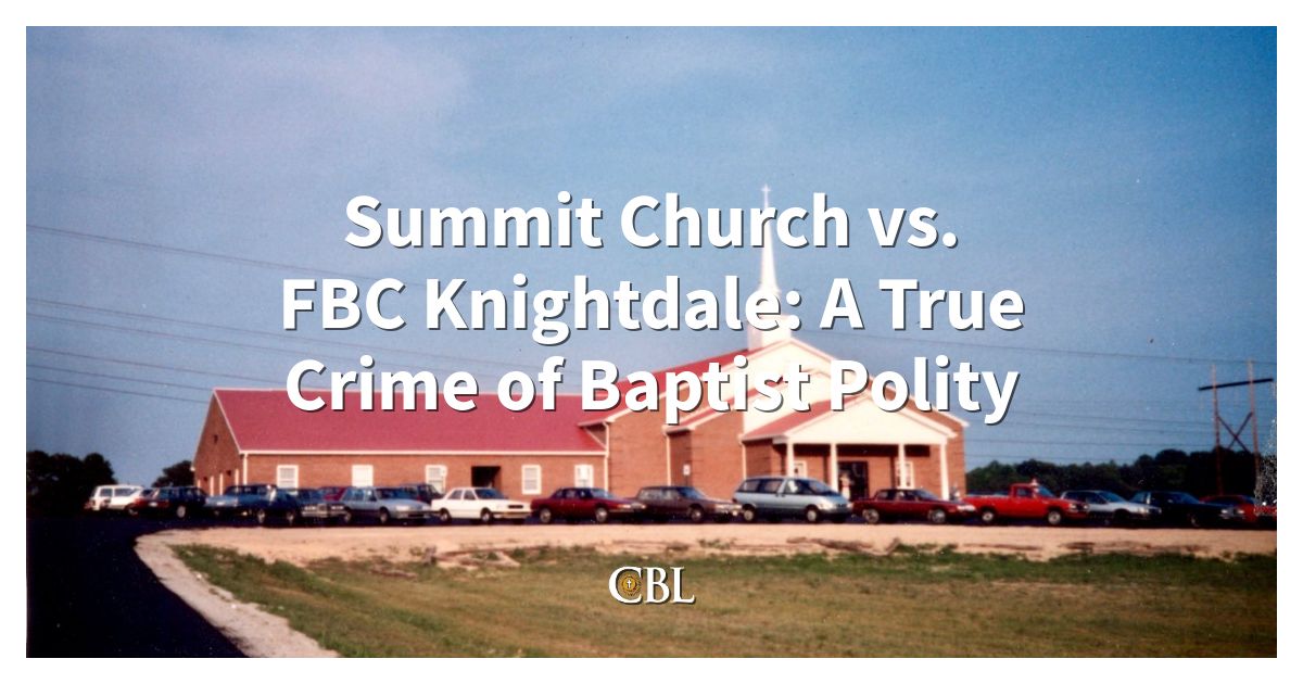 kingjames_alan's tweet card. What is a Baptist? The Recent Saga of an Independent Baptist Church Winning the Fight Against a Hostile Takeover by a Multisite Megachurch Forces the SBC to Wrestle with this Question
