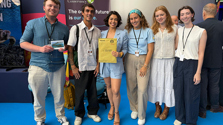 SeaAroundUs's tweet card. At UNOC3, our MSc student witnessed first-hand how young people are shaping marine conservation dialogues.