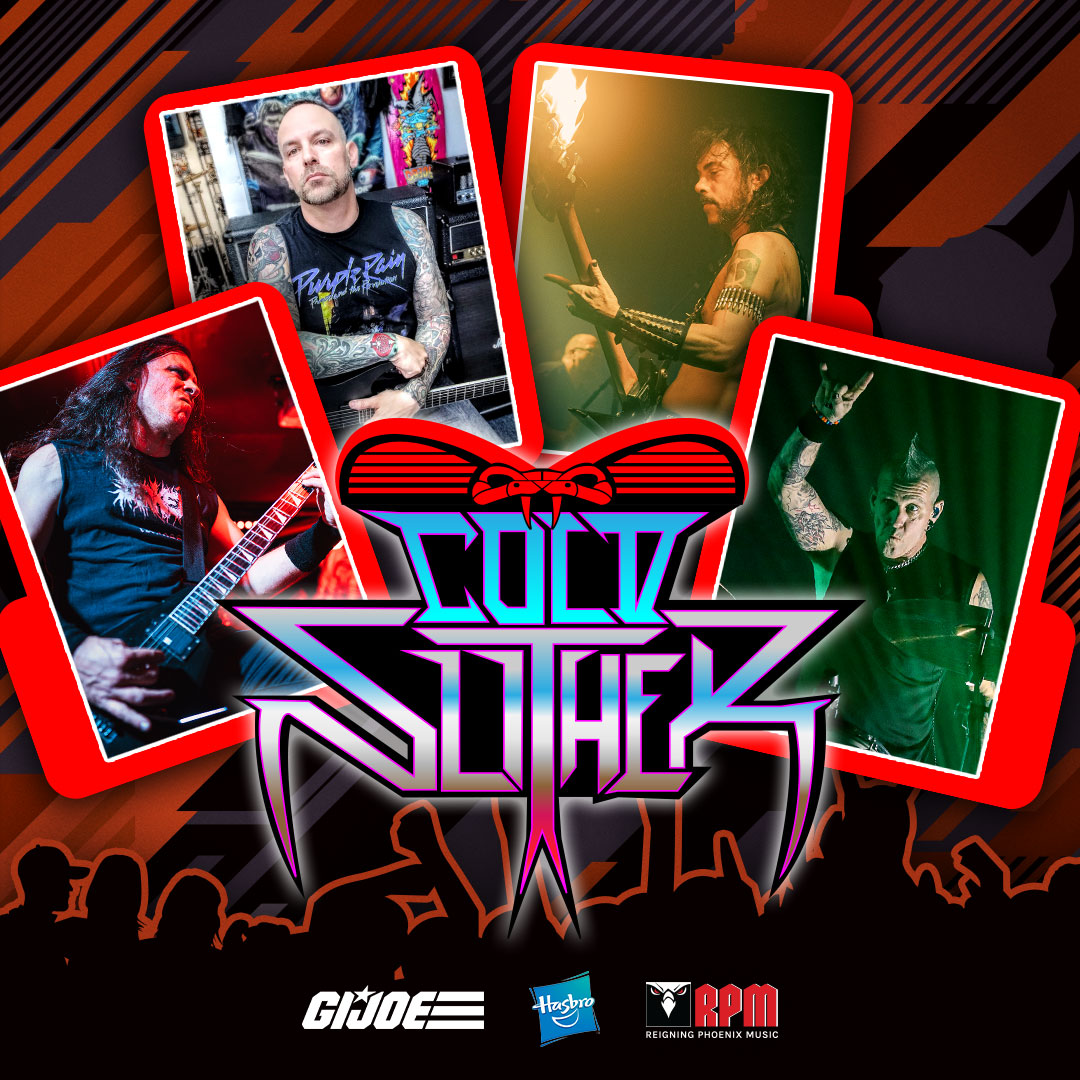 stormblastmag's tweet card. American heavy metal band Cold Slither, formed in 1984 as a fictional G.I. Joe entity, releases Zartan’s Revenge from Cold Slither, out July 25, 2025, via Reigning Phoenix Music.