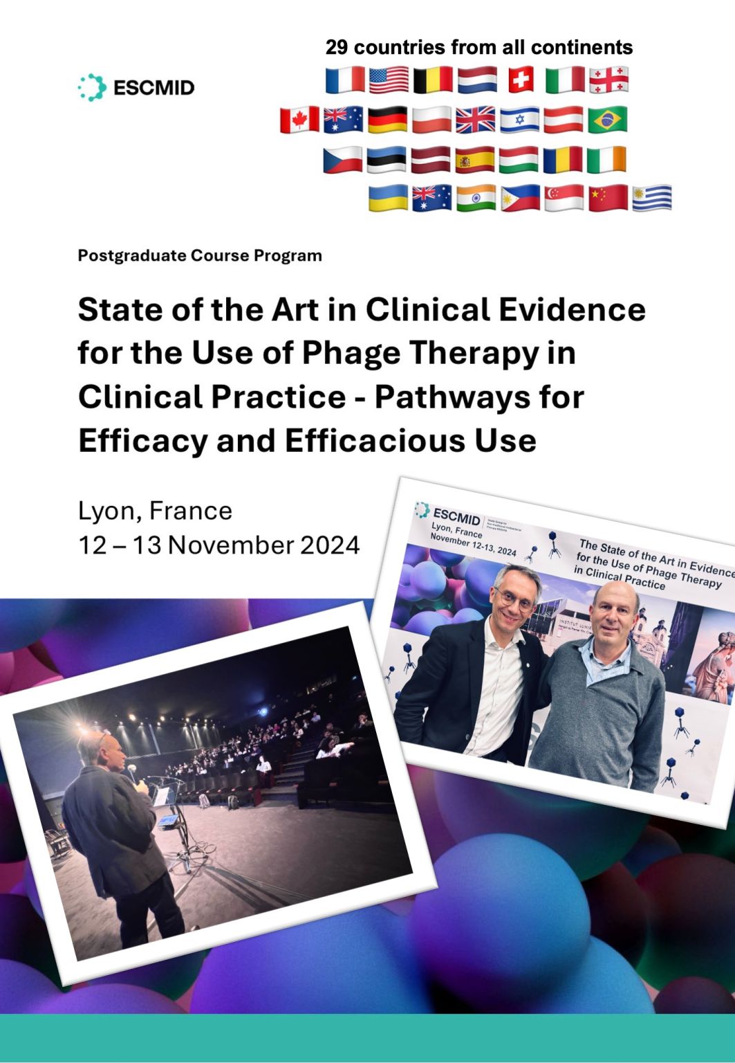 FerryLyon's tweet card. This week, Lyon was the world 🌍 capital of clinical #phage therapy! What an honor it was for me, as clinical and educational officer of the ESCMID - European Society of Clinical Microbiology and...