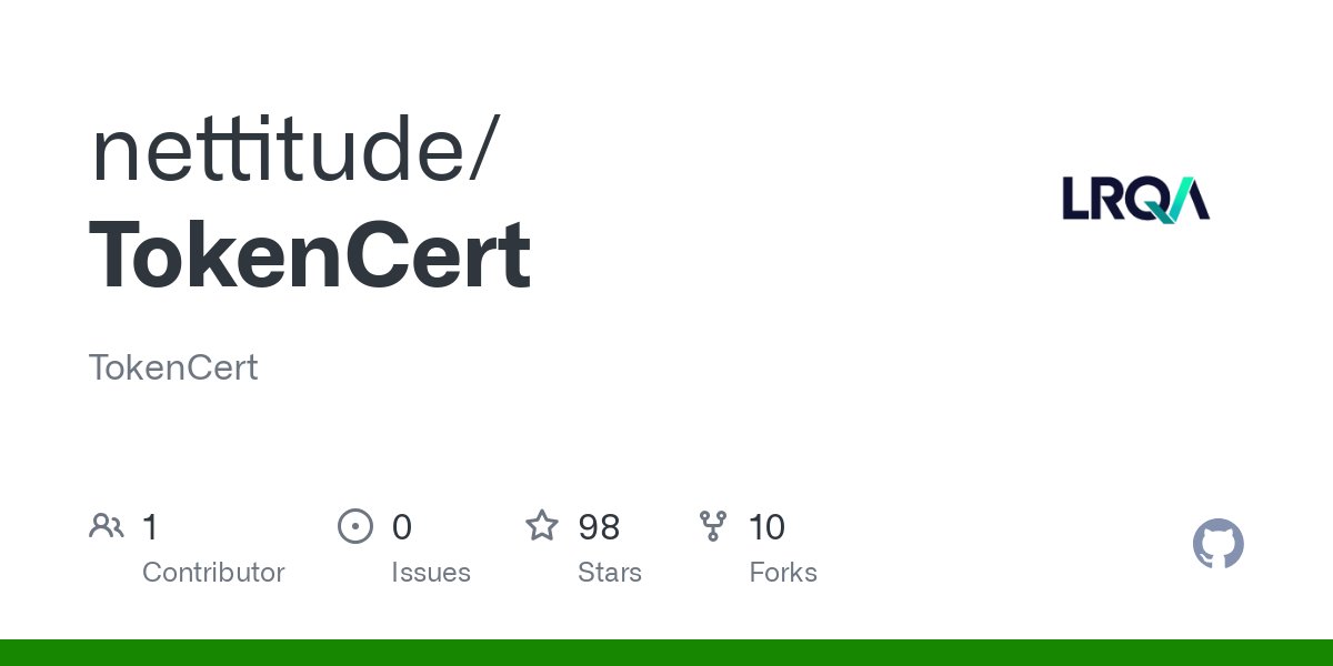 LRQA_Cyber_Labs's tweet card. TokenCert. Contribute to nettitude/TokenCert development by creating an account on GitHub.