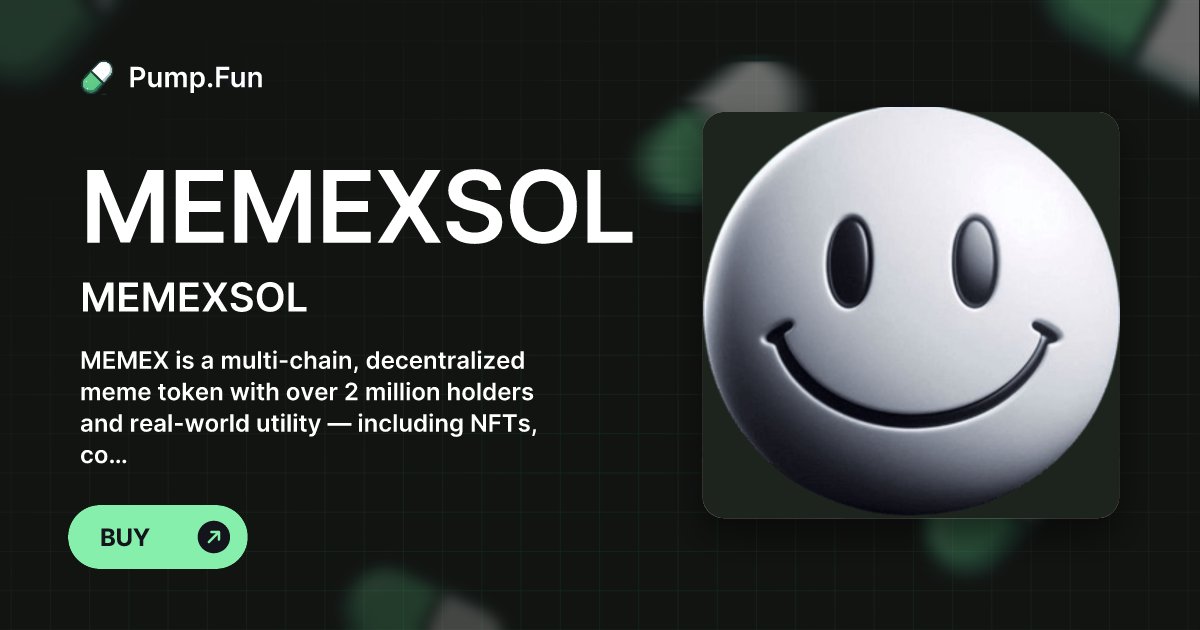 memexairdrop's tweet card. MEMEX is a multi-chain, decentralized meme token with over 2 million holders and real-world utility — including NFTs, coupons, governance, and token creation. 👉 Don’t forget to visit the official...