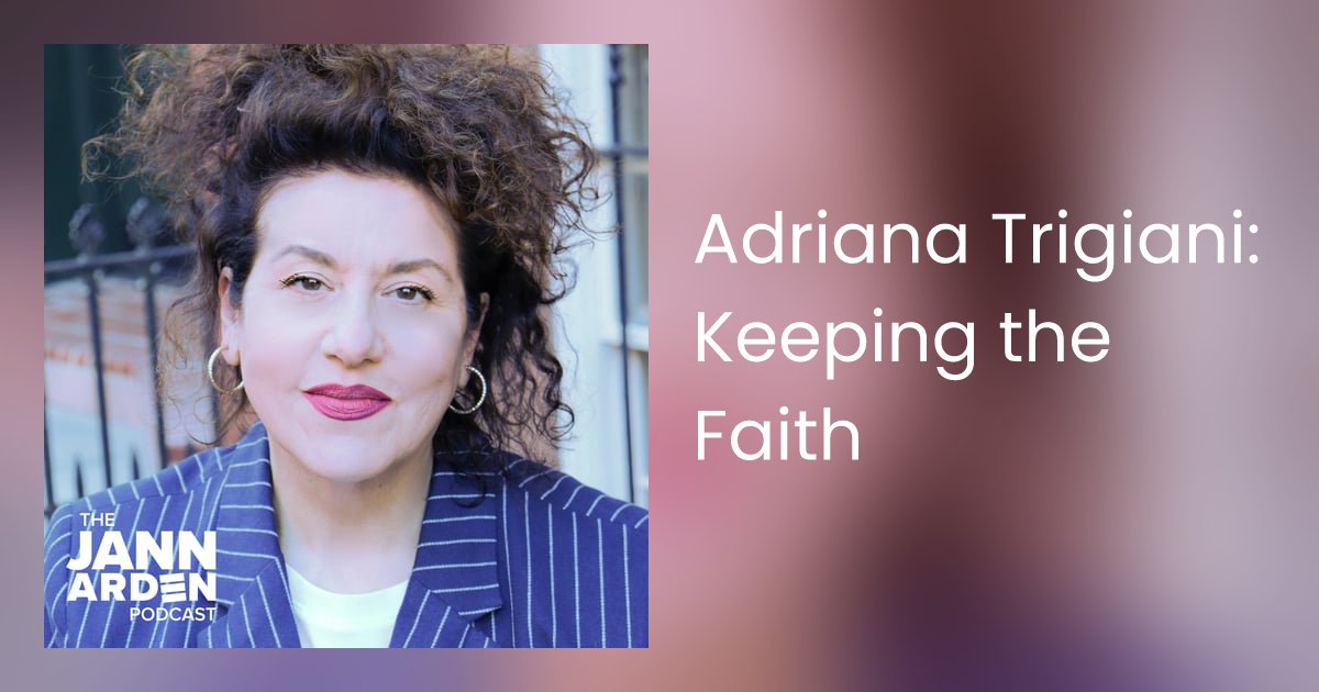 JannArdenPod's tweet card. New York Times bestselling author Adriana Trigiani is back to discuss her latest book, 'The View from Lake Como,' while reflecting on the importance of storytelling…
