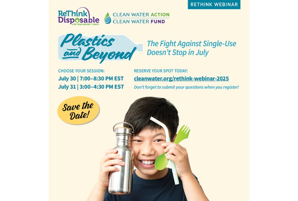 cleanh2oaction's tweet card. Join us for a dynamic conversation with our expert panel—featuring a state legislator, celebrity chef, school administrator, charitable meal program director, and program manager at an environmental...