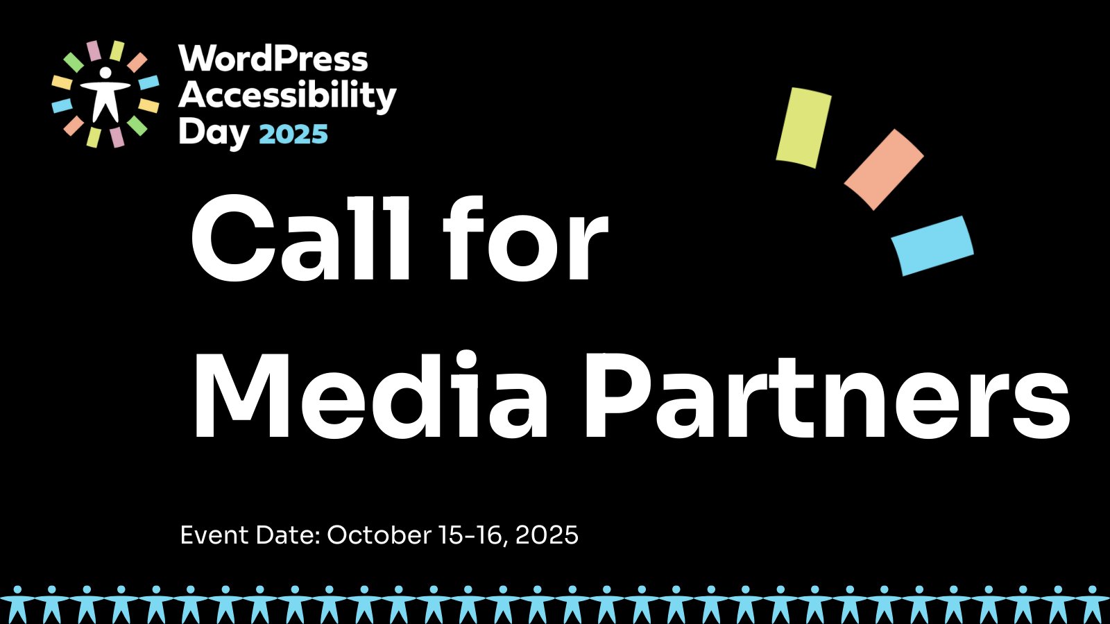 WPA11yDay's tweet card. Help spread the word about WordPress Accessibility Day. Get early updates, featured visibility, and connect with the WPAD community.