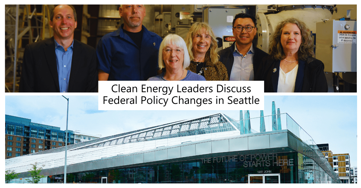 SEACityLight's tweet card. Today, Senator Patty Murray brought together leaders from clean energy and climate action to address a critical threat to Washington’s energy future. The roundtable brought urgent attention to cuts...