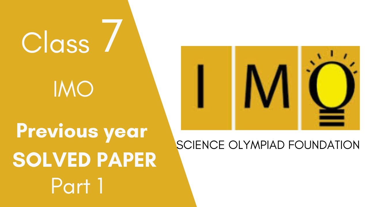 Indianonlinesc1's tweet card. International Math Olympiad (IMO) - SOF previous year paper for Class...