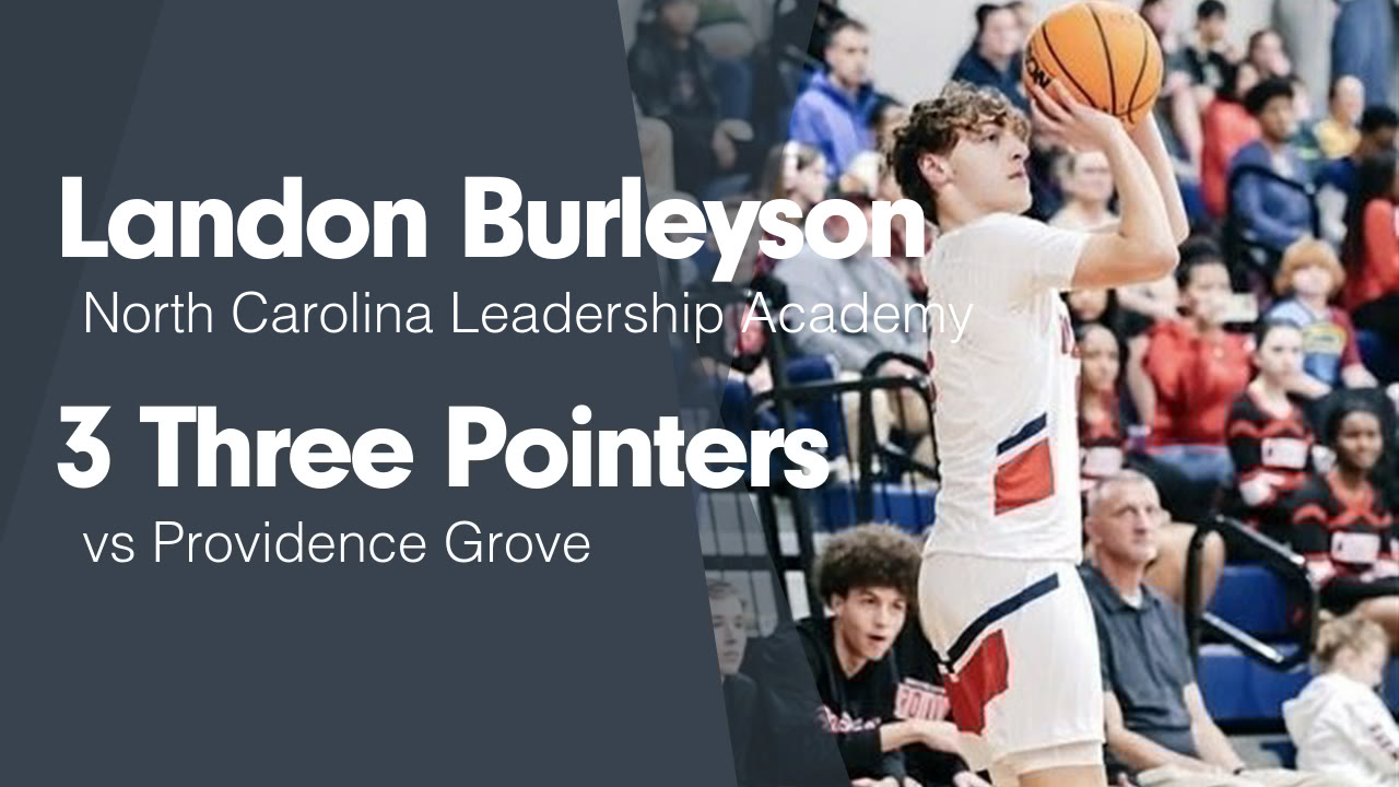 BurleysonT's tweet card. 3 Three Pointers vs Providence Grove