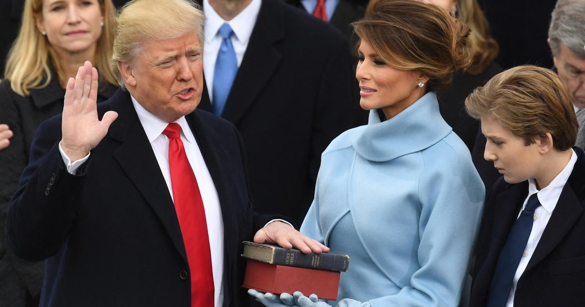 em_ferrand's tweet card. La prestation de serment est exigée par la Constitution des États-Unis. Un discours bien précis, appris par cœur, est prononcé au mot près par chaque président élu depuis George Washington.