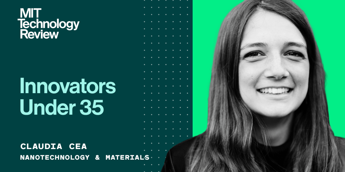 claudiacea8's tweet card. She built a flexible system based on ion transistors for human-computer interfaces.