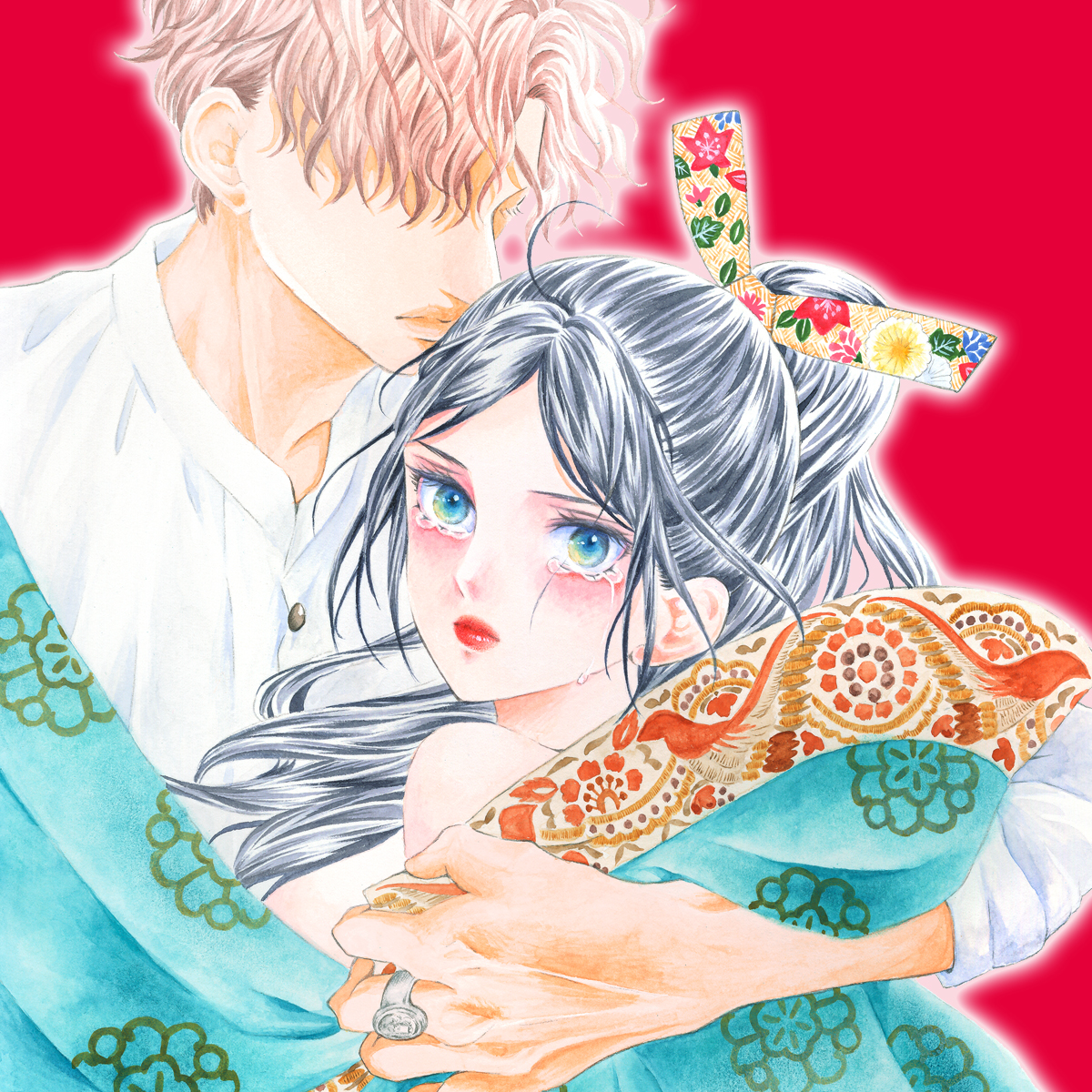suzukinozomi_f's tweet card. アスチルベ ～船底の花嫁～。「私はあの日、我が身を売った――」　時は戦国、異国の街でキスを交わす男女ふたり。これは歴史の荒波に飲まれながら、自由を求め互いを愛し抜いた夫婦の物語。夫はポルトガル商人。妻は日本人、そして"奴隷"だった…。勝気な少女・龍（たつ）は、家族同然に育った志野を追いかけ長崎港の貿易船に乗りこみ、精悍な青年・レオと出逢う。奴隷として船底に押しこめられ、船員の卑劣な行為に傷つ...