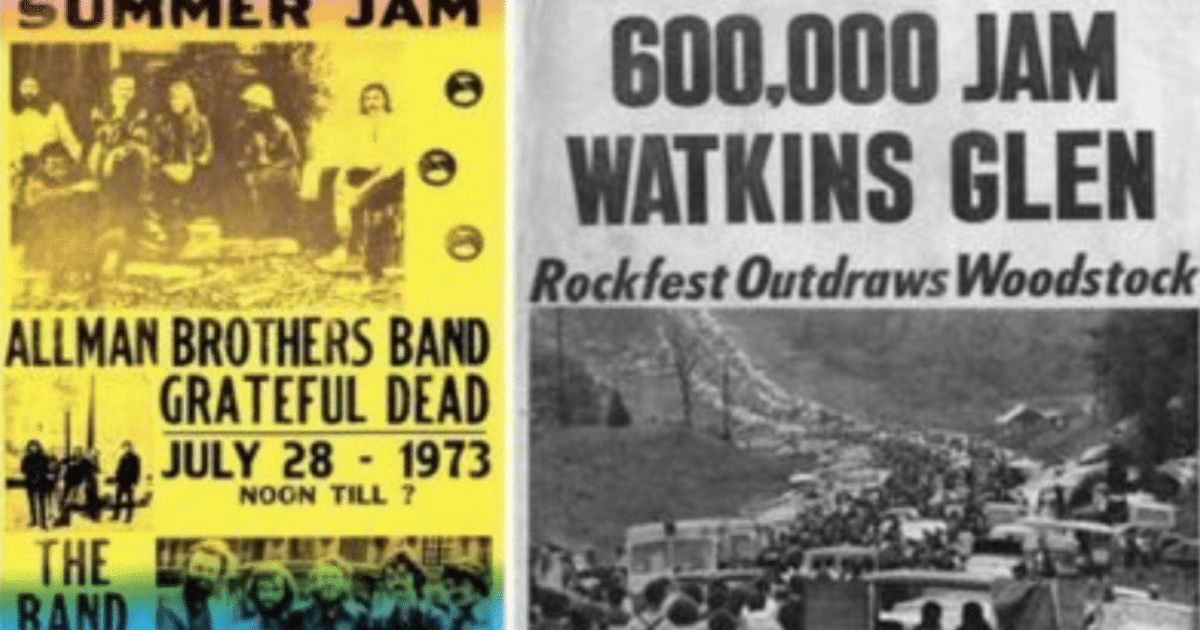 L4LM's tweet card. A look inside the Summer Jam festival that brought together the Grateful Dead, The Band, and The Allman Brothers on July 28th, 1973.