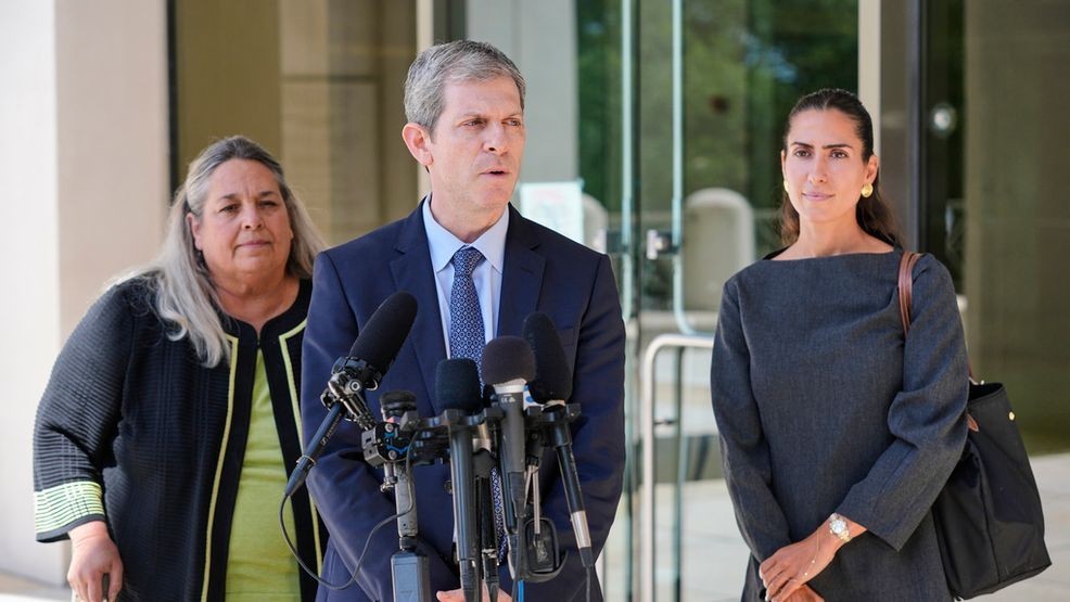CBS12's tweet card. Ghislaine Maxwell, the former girlfriend and convicted accomplice of Jeffrey Epstein, faced her second day of questioning by the DOJ.