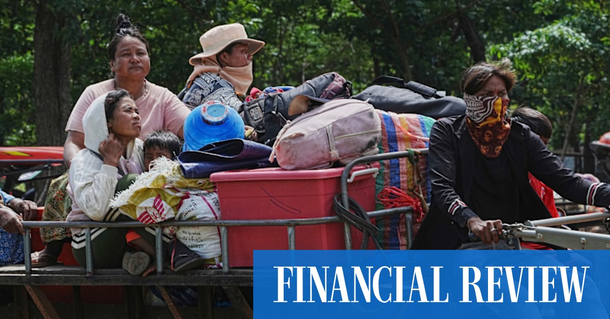 FinancialReview's tweet card. More than 100,000 people have been displaced in the deadliest conflict between the two nations in 14 years.