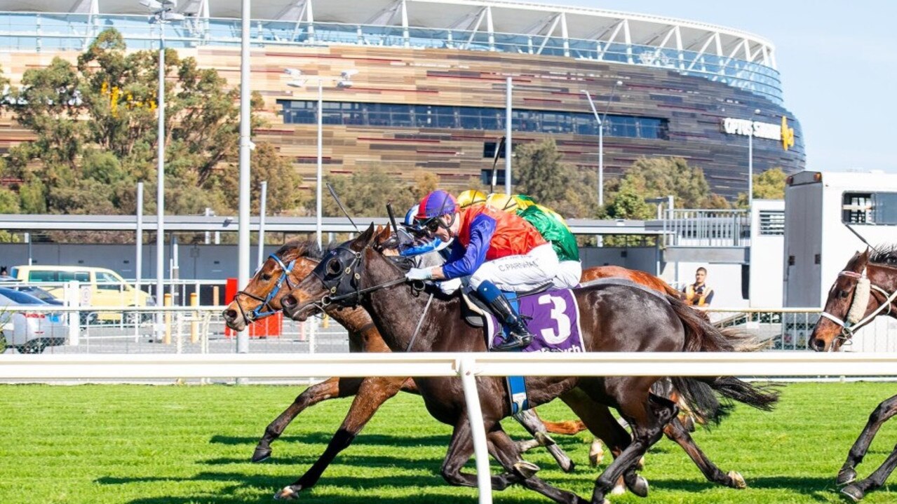 RacenetTweets's tweet card. West Australian form man Aaron Mills is spruiking a horse that has strong course and track condition stats at Belmont on Saturday.