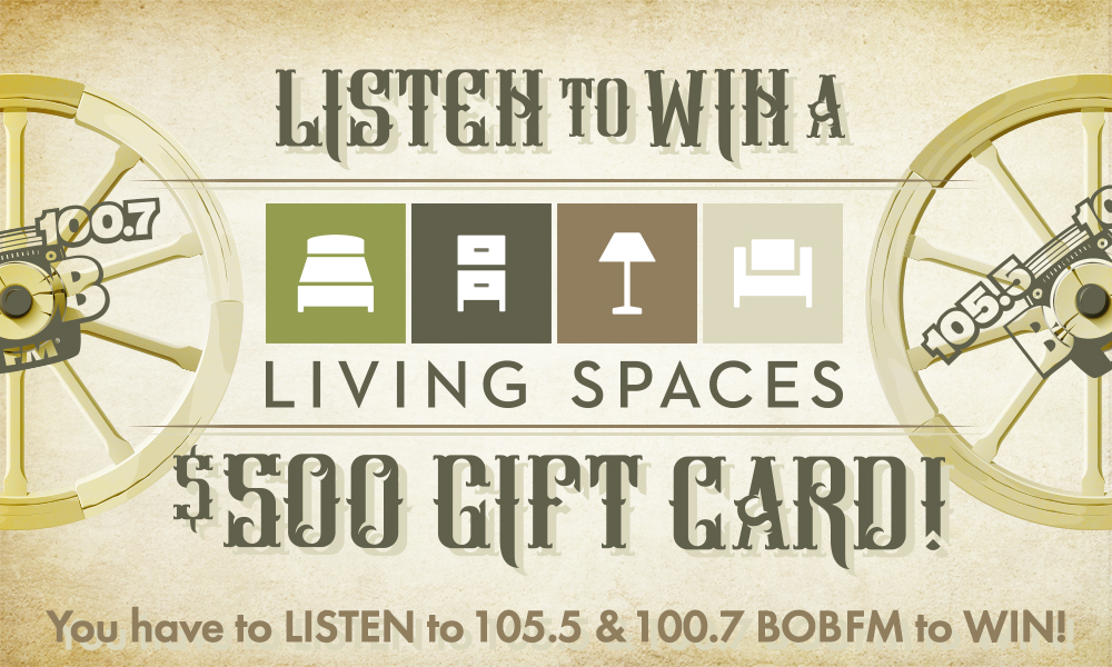 1007BOBFM's tweet card. Celebrate Pioneer Day with BOB FM and Living Spaces! Starting Friday, 7/18 through Sunday the 20th tune in with BOB FM all weekend long for the BOB-tastic keywords to text in and win a $500 Living...